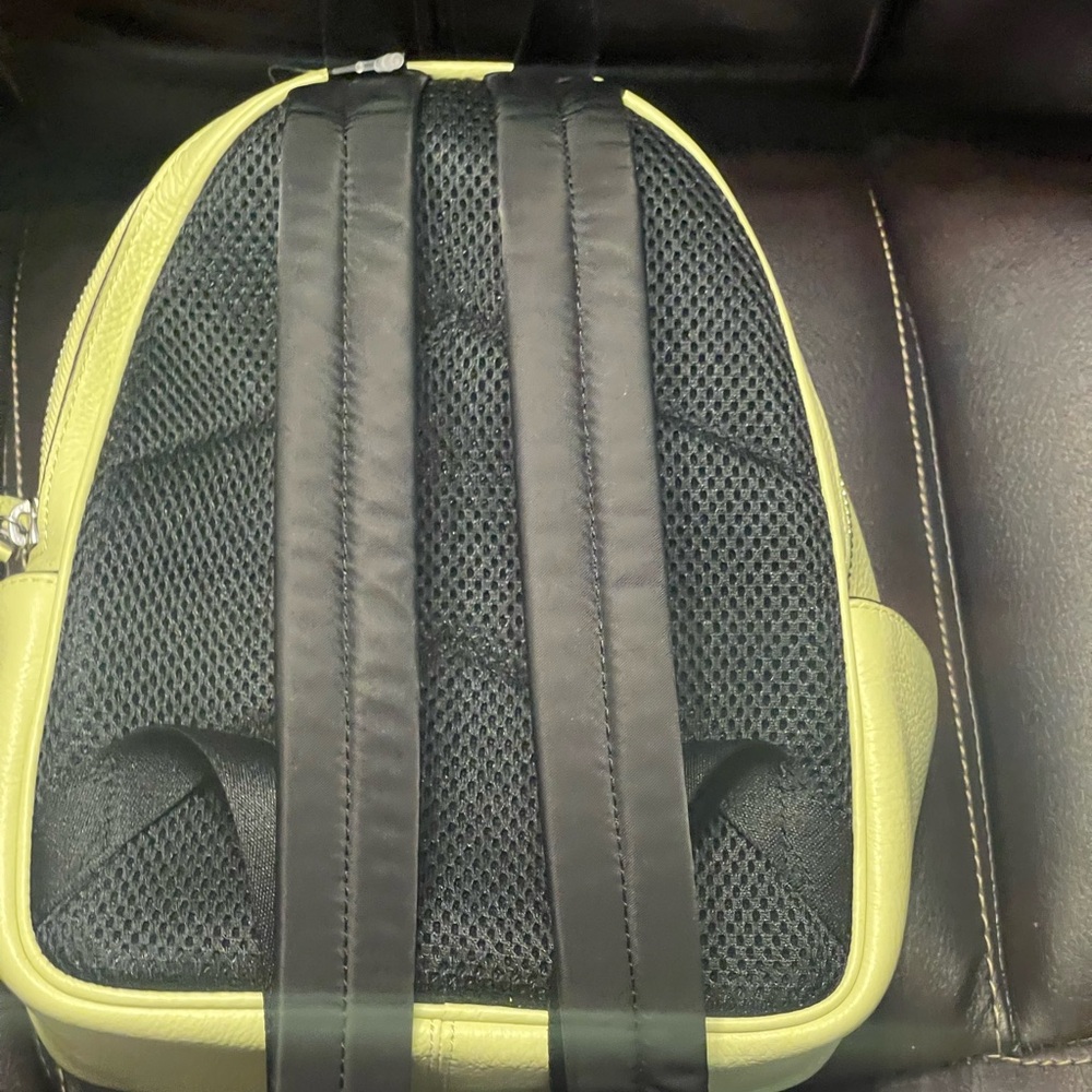 Coach Lemon Yellow Pebbled Leather Mini Backpack - Picture 5 of 6